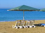 Liegen am Strand