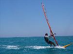 Starker Wind beim Surfen