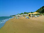 Liegen am Strand