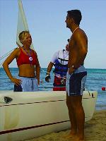 Menschen am Strand
