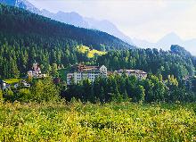 Blick zum Hotel