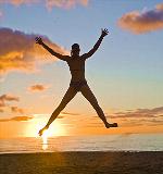 Freude am Strand