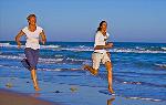 Laufen am Strand