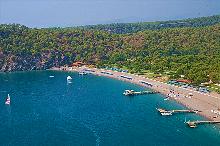 Bucht vom Meer aus