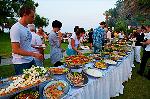 Buffet in der Clubanlage