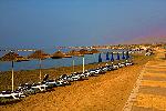Liegen am Strand