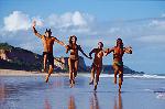 Familie am Strand
