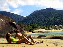 Sonnenbad am Strand