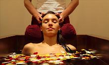 Erholungsbad und Kopfmassage