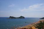 Blick �ber den tollen Sandstrand