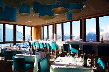 Restaurant mit Gipfelblick