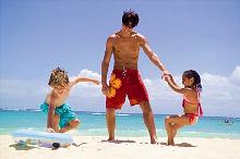 Familie am Strand