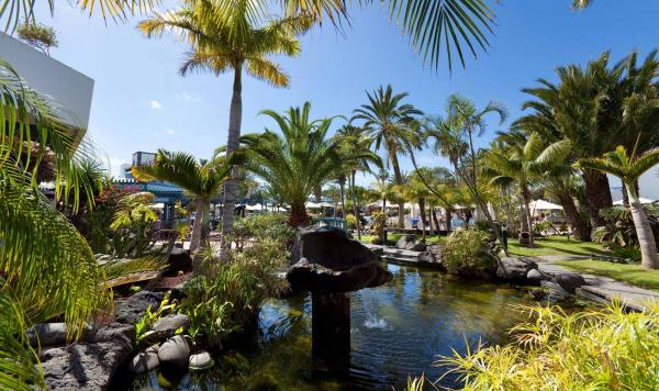 Ausschnitt aus der Gartenanlage mit Wasserbereich