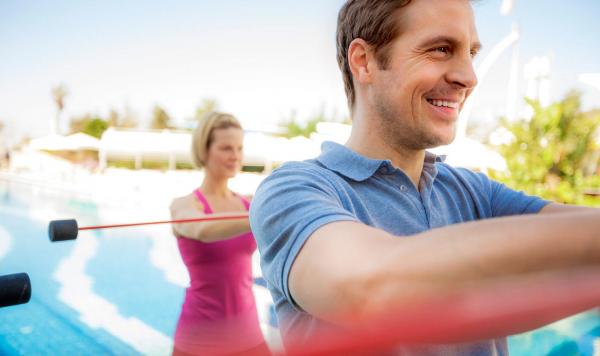 Urlauber die sportlichen Aktivitäten nachgehen