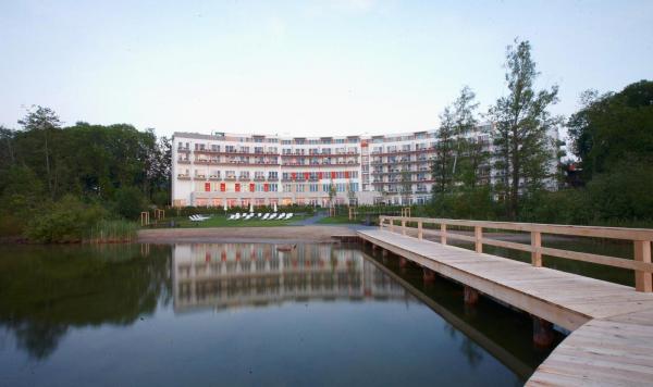 Blick auf den Hotelkomplex