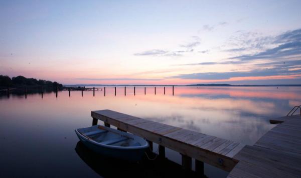 Der Fleesensee im Abendlicht