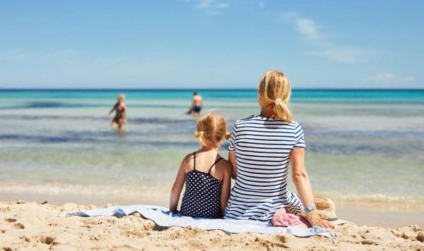 Familienzeit am Strand