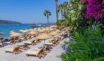Liegen am Strand