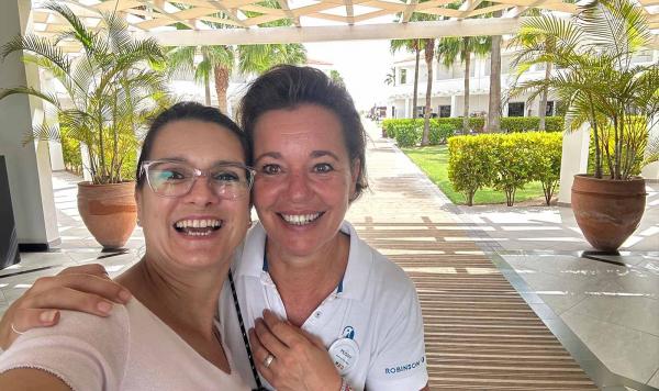 Manu mit Clubdirektorin Peggy