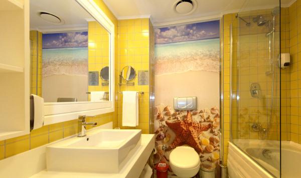 Badezimmer beim Doppelzimmer