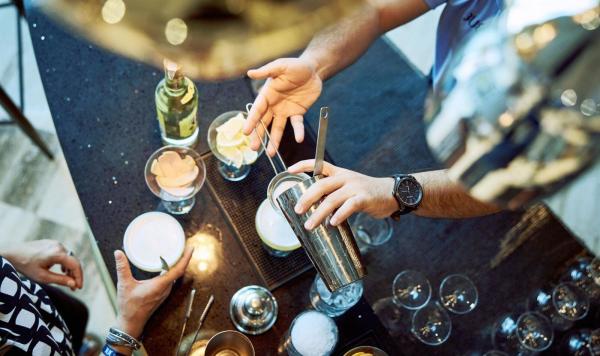 Vorbereitung erfrischender Getränke