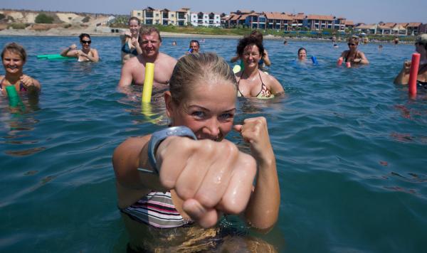 Aquagym im Meer