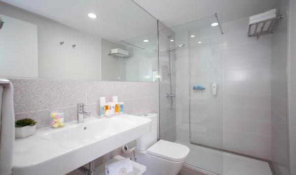 Badezimmer im Doppelzimmer Superior Terasse