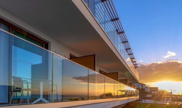 Zimmer mit Sonnenuntergang