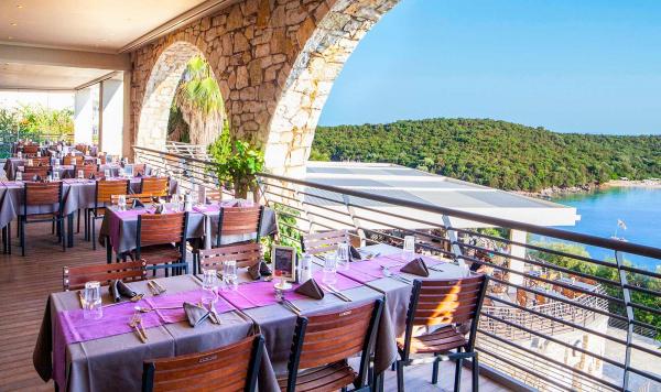 Meerblick aus Restaurant