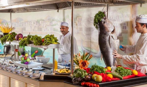 Buffetbereich im Restaurant