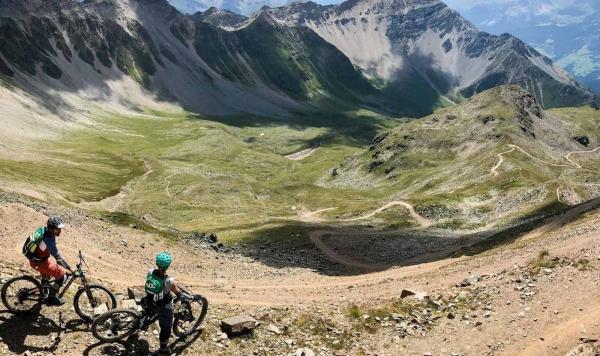 Radfahren in den Bergen