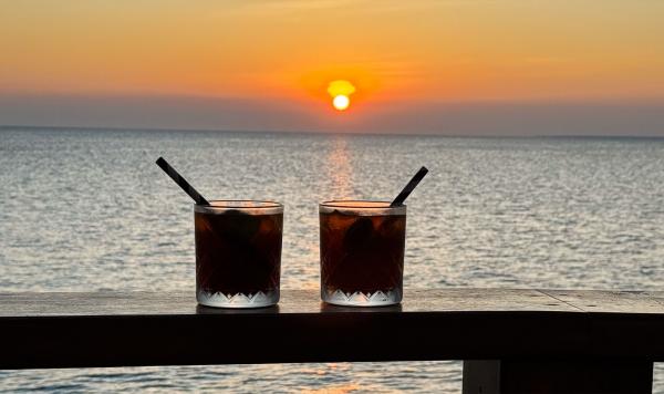 Getränke mit tollem Ausblick