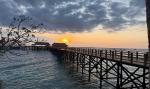 Sonnenuntergang Jetty Bar
