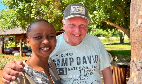 Glückliche Mitarbeiterin