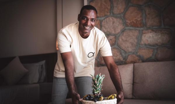 Freundlicher Mitarbeiter