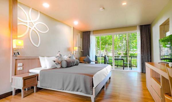 Zimmer mit Gartenblick