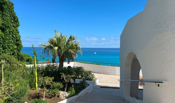 Toller Meerblick auf dem Weg zum Aufzug