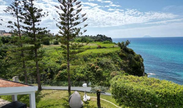Blick auf den Vulkan Stromboli