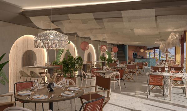 Renoviertes Strandrestaurant