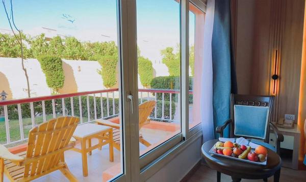 Zimmer mit Gartenblick