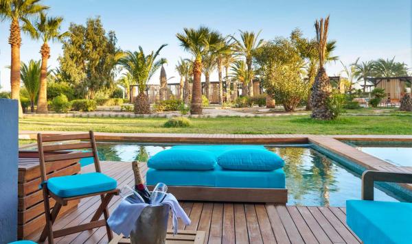 Ausblick aus der Swim up Suite