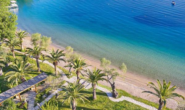 Luftansicht vom Strand