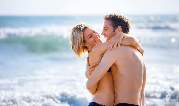 Paar am Strand