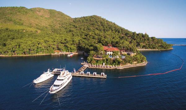 Die Umgebung von oben