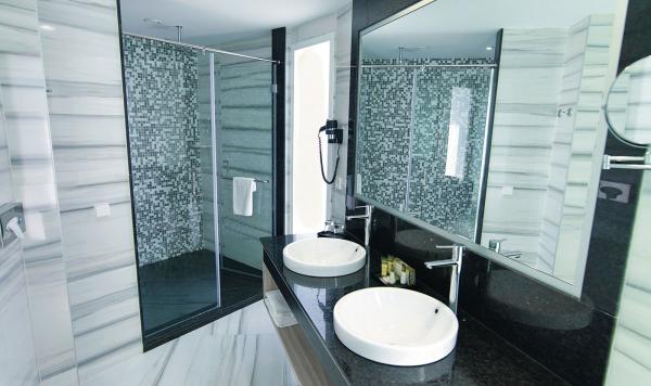 Badezimmer in der Junior Suite