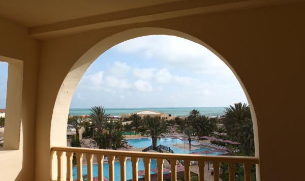 Blick aus dem Balkon