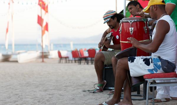 Musik am Strand