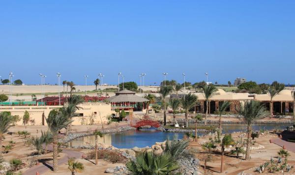 Blick auf den Sportplatz