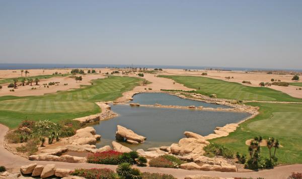 Blick auf den Golfplatz