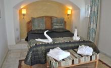 Schlafzimmer in der Suite im Club Daidalos